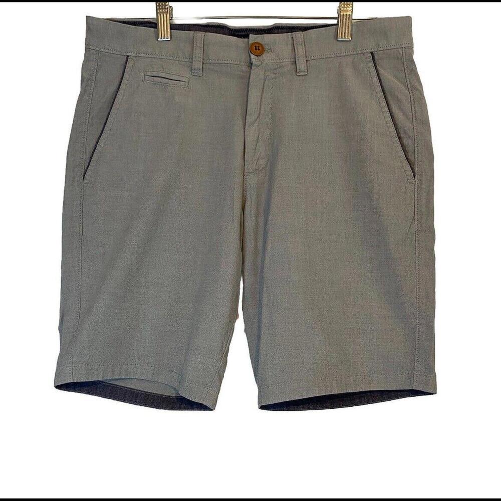 Jonnie O Gray Pima Cotton Casual Chino Shorts SZ 30 MENS Preppy